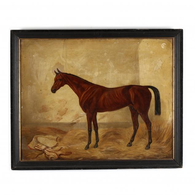 english-school-19th-century-portrait-of-a-racehorse