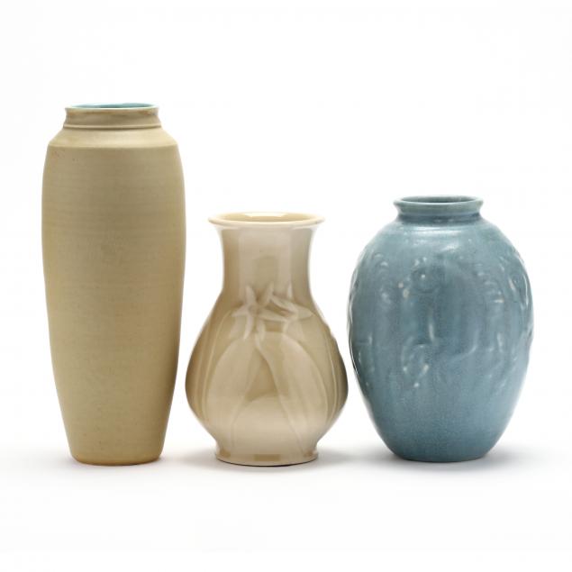 three-american-art-pottery-vases