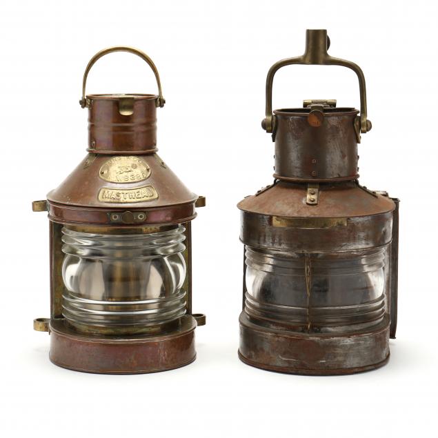 two-vintage-masthead-kerosene-lanterns