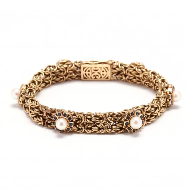 18kt-gold-and-gem-set-bracelet