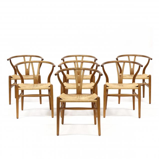 hans-wegner-denmark-1914-2007-set-of-seven-wishbone-chairs