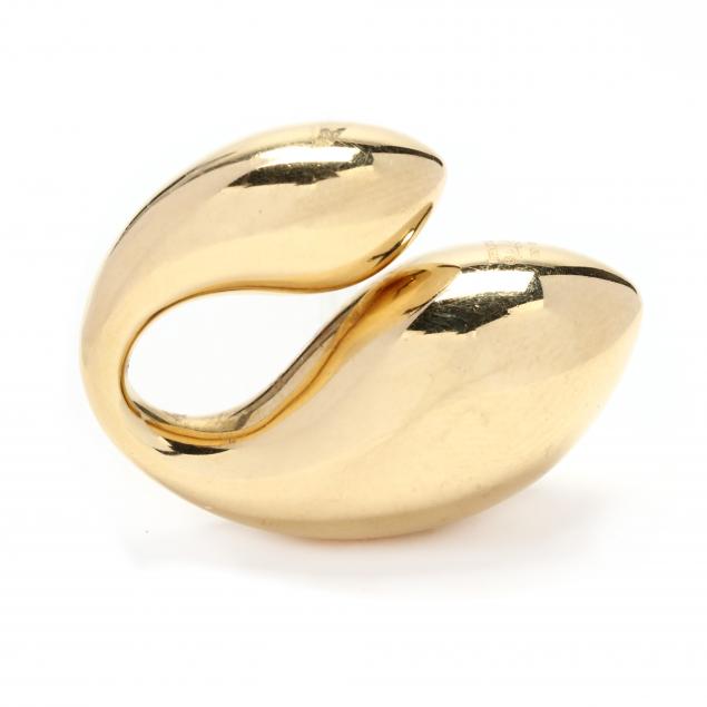 18KT Gold Double Teardrop Pendant, Elsa Peretti for Tiffany & Co. (Lot ...