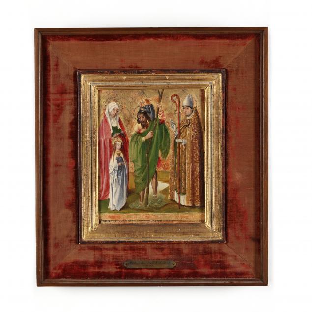 a-medieval-devotional-painting-featuring-saint-anne-saint-christopher-with-the-christ-child-and-saint-erasmus