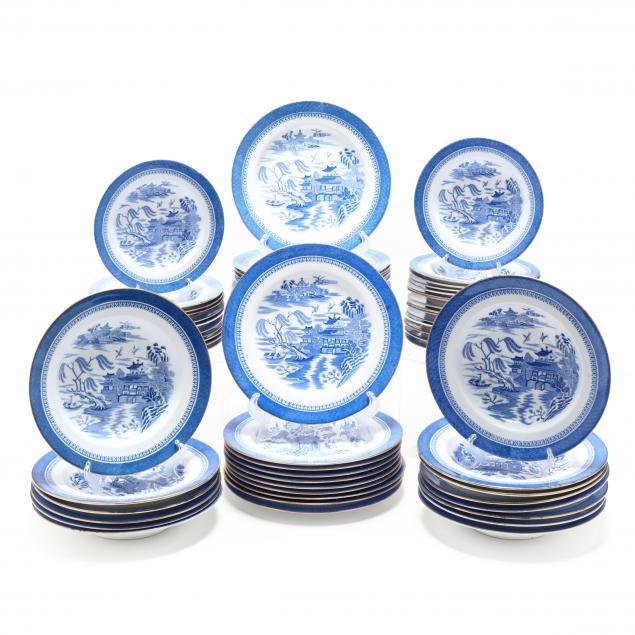 copeland-spode-i-blue-willow-i-china-dinner-part-service