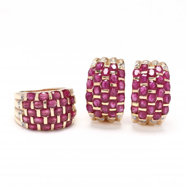 14kt-gold-ruby-and-diamond-suite
