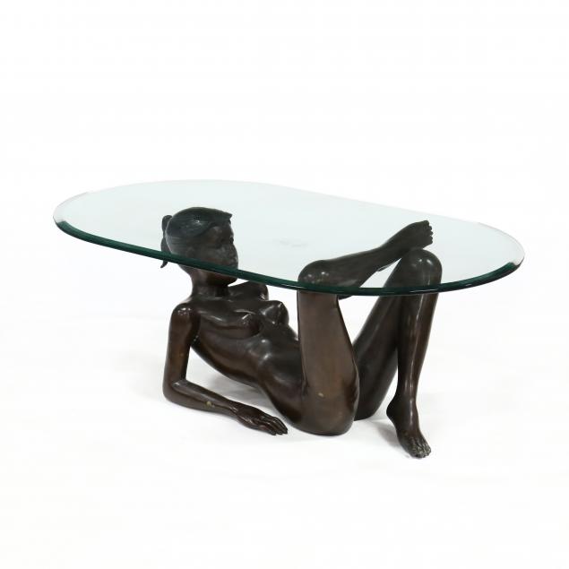 contemporary-bronze-and-glass-figural-low-table