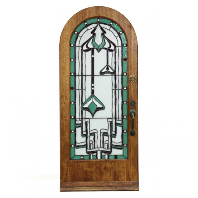 an-art-nouveau-stained-glass-arched-door