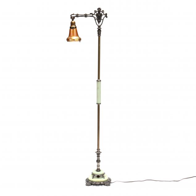 vintage-floor-lamp-with-steuben-shade