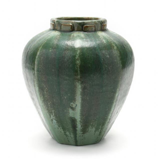 fulper-art-pottery-octagonal-vase