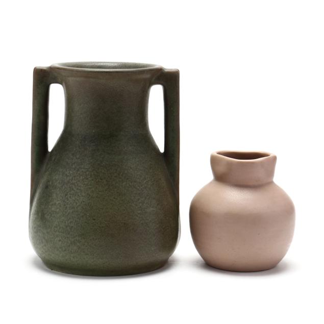 two-teco-art-pottery-vases