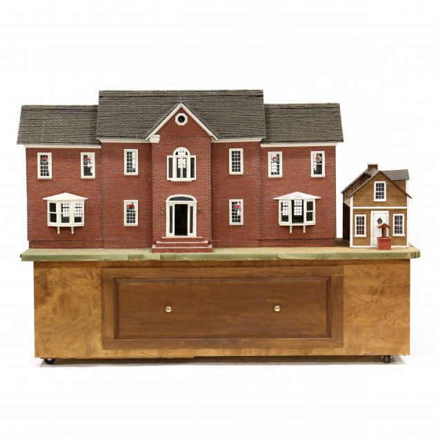 large-custom-dollhouse-with-furnishings-and-outbuilding