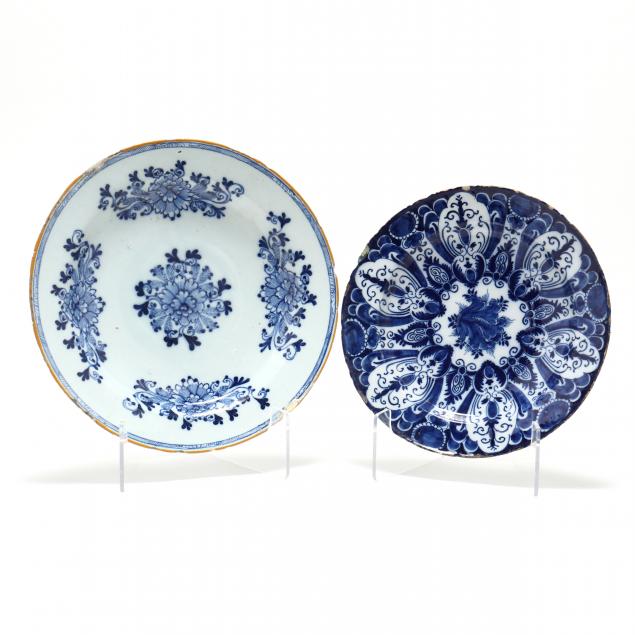 two-signed-dutch-delft-blue-and-white-chargers