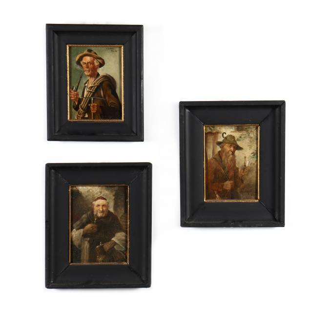 german-school-three-small-antique-portraits-of-gentlemen