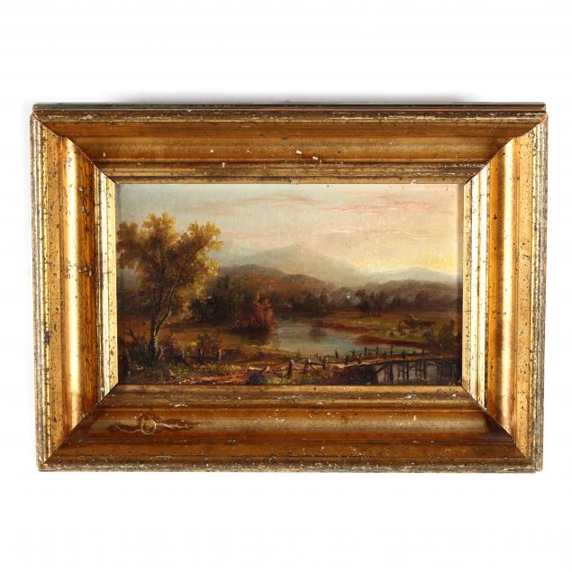 continental-school-late-19th-century-riverside-sunset-scene-with-figures