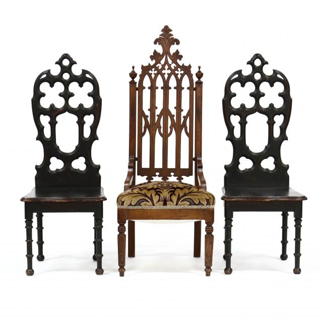 three-gothic-revival-walnut-chairs
