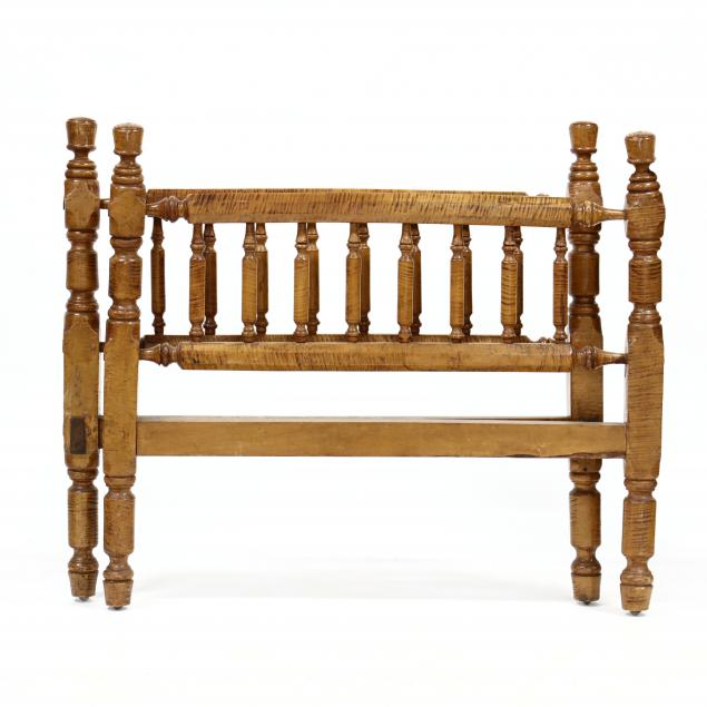 antique-tiger-maple-3-4-size-bed
