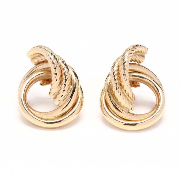 pair-of-gold-earrings