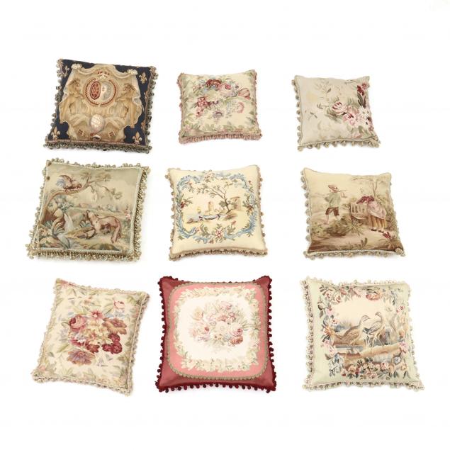 nine-aubusson-topped-throw-pillows