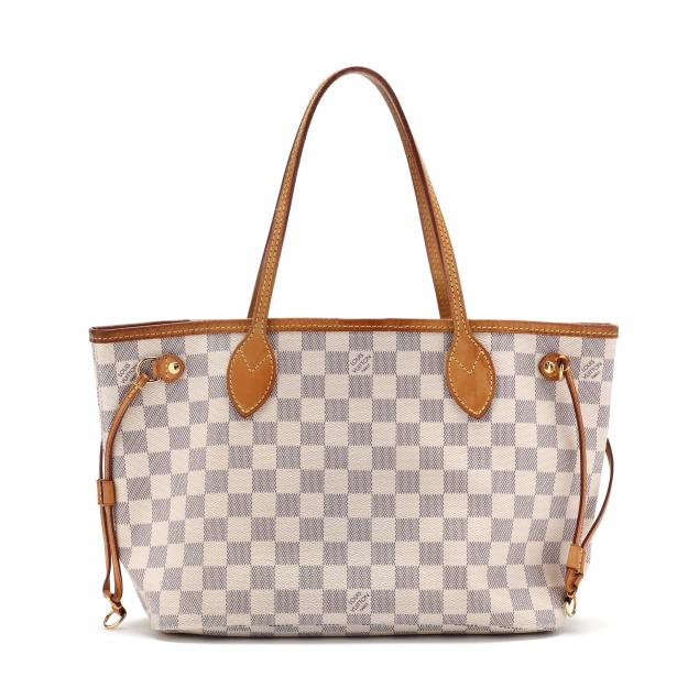 Sold at Auction: Louis Vuitton, Louis Vuitton LV Damier Azur Neverfull PM  Handbag