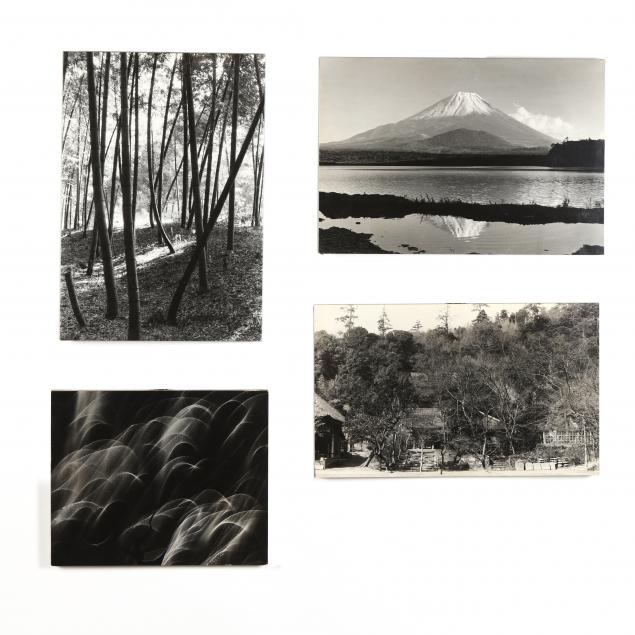 four-vintage-japanese-photographs-mounted-on-board