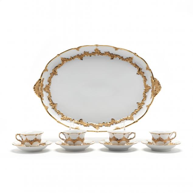 a-meissen-gilt-decorated-set-of-tea-tray-and-tea-cups