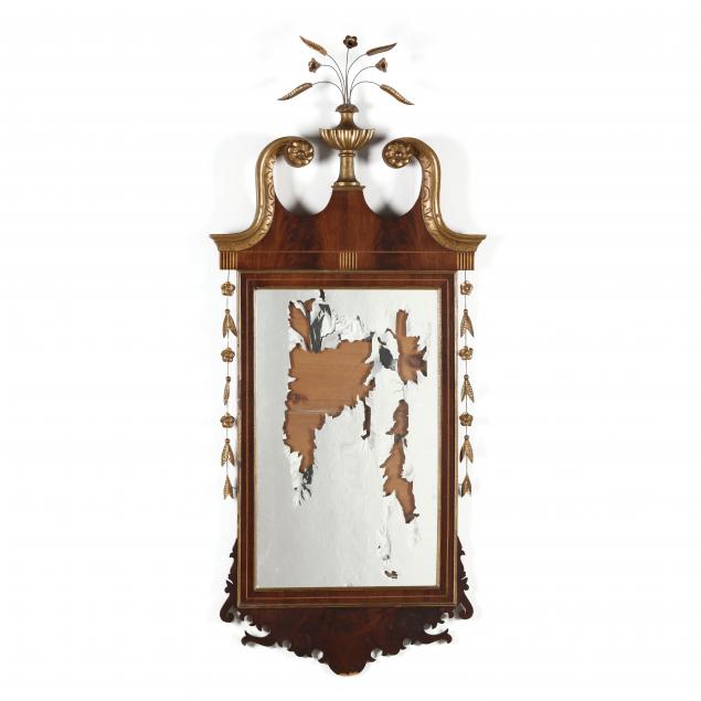 american-hepplewhite-inlaid-mahogany-looking-glass