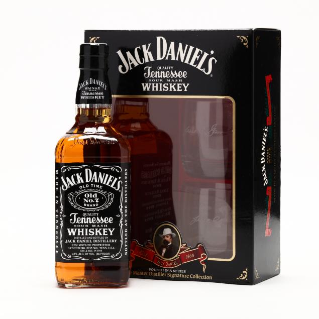 Jack Daniels Bottle & Glasses Gift Set (lot 3061 - Rare Spiritsmar 12 