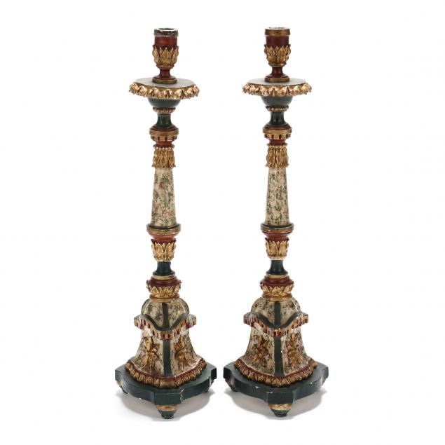 pair-of-polychrome-and-giltwood-altar-candlesticks