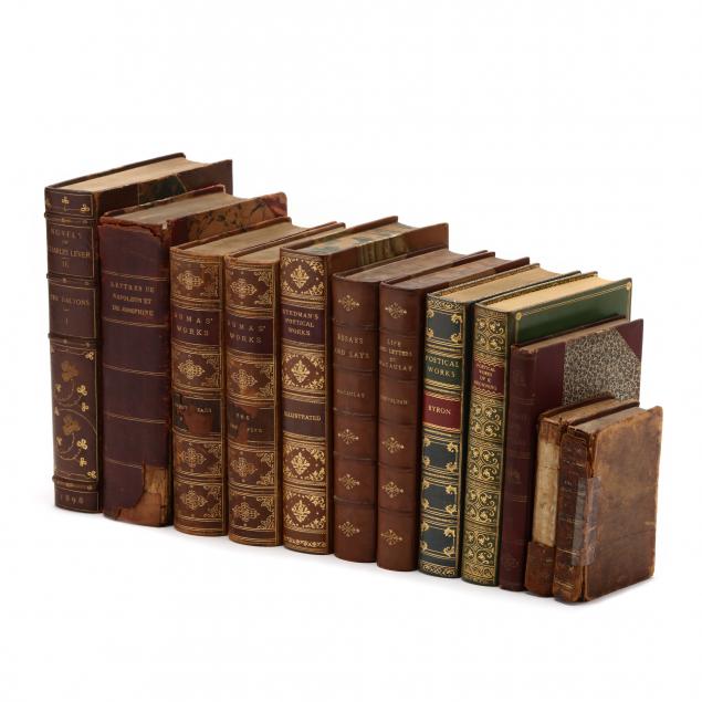 twelve-antique-and-vintage-books-in-leather-bindings