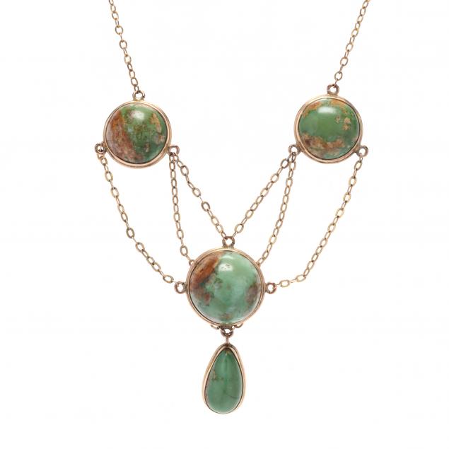vintage-turquoise-festoon-necklace