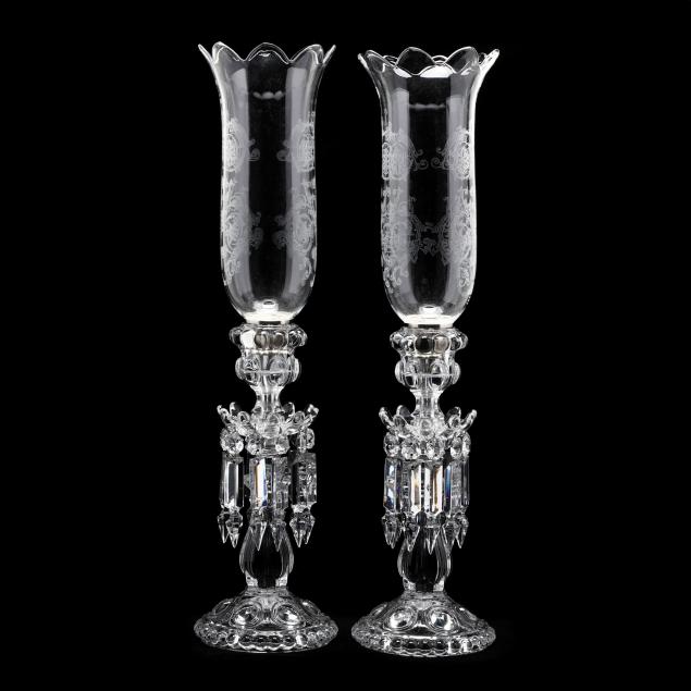 baccarat-pair-of-drop-prism-crystal-candlesticks-with-shades