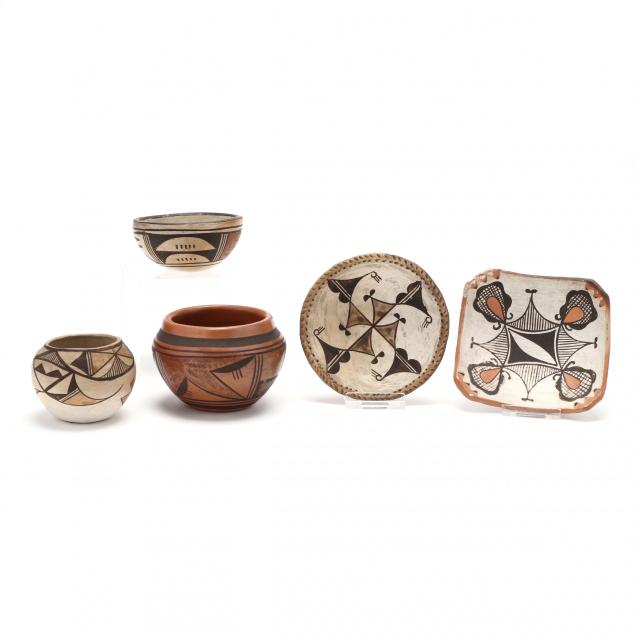 five-pieces-of-miniature-southwest-indian-pottery