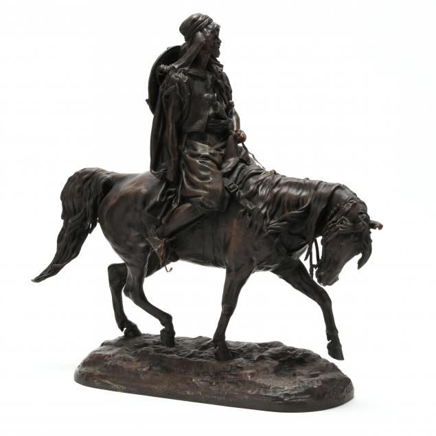 evgeni-alexandrovich-lanceray-russian-1848-1886-an-arab-on-horseback
