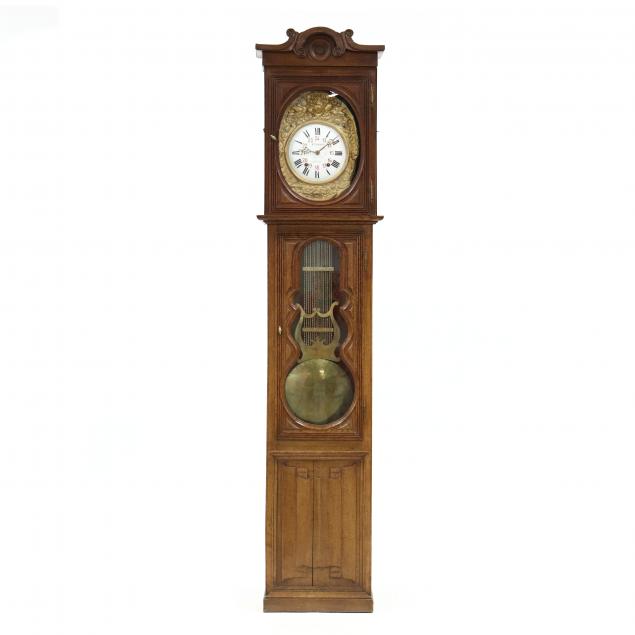 french-oak-tall-case-clock