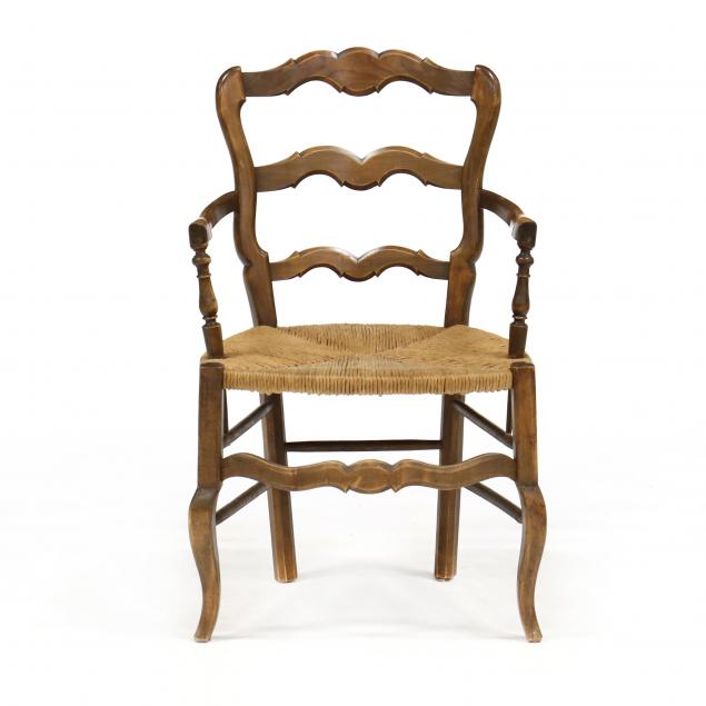 french-provincial-style-ladder-back-arm-chair