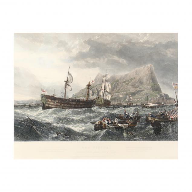 after-clarkson-stanfield-british-1793-1867-i-the-victory-towed-into-gibraltar-after-the-battle-of-trafalgar-i