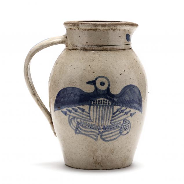 antique-salt-glazed-pitcher-with-eagle