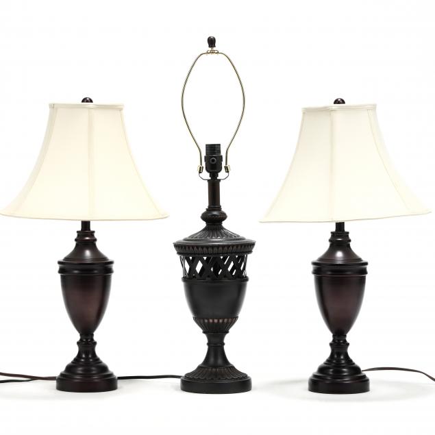 three-contemporary-classical-style-table-lamps