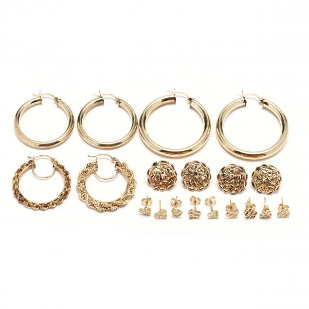 group-of-10kt-gold-earrings