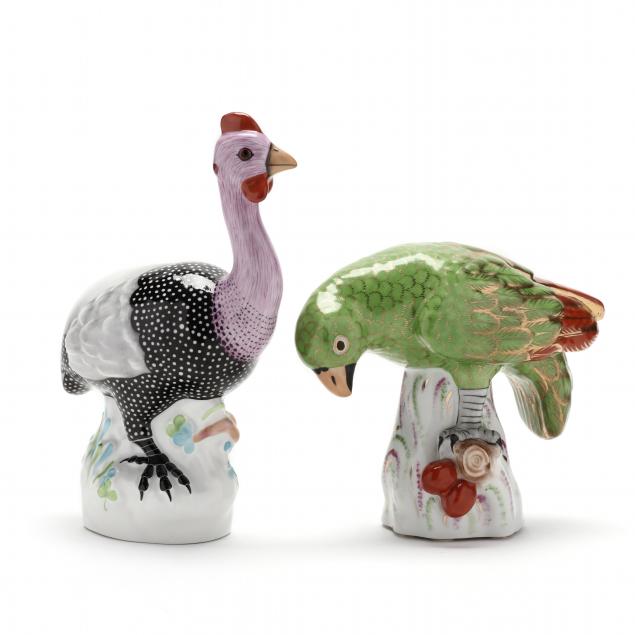 two-herend-natural-figurines