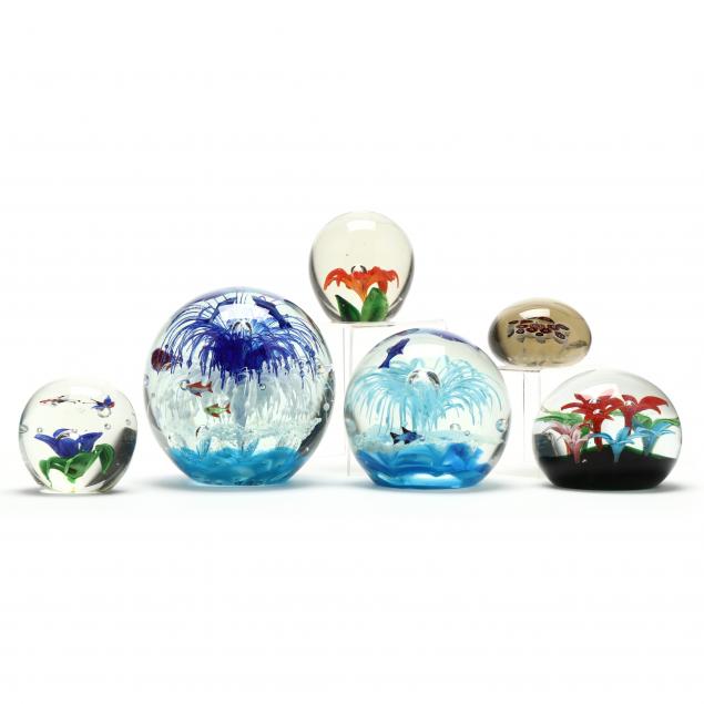 a-grouping-of-art-glass-paperweights