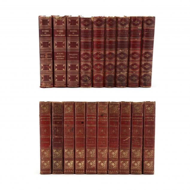 19-leatherbound-volumes-of-19th-century-literature
