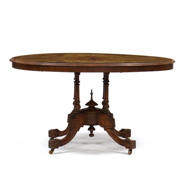 renaissance-revival-inlaid-burl-wood-tilt-top-breakfast-table