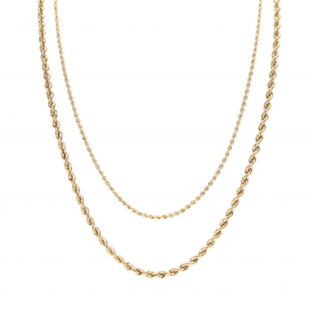 two-gold-rope-twist-chain-necklaces