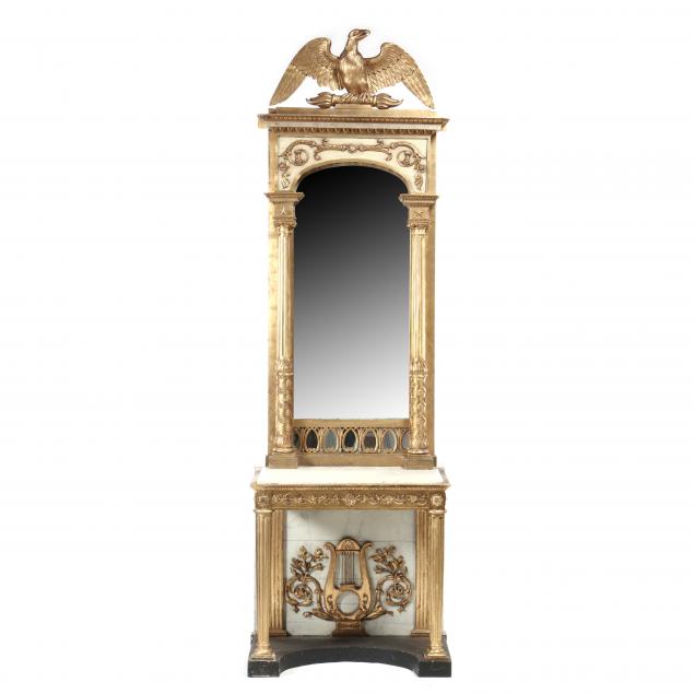 swedish-carved-and-gilt-eagle-marble-top-pier-mirror-labeled