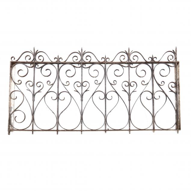 Antique Iron Fence Section (Lot 1482 - The Memorial Day AuctionMay 31 ...