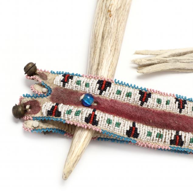 Native American Quirt with Beaded Strap (Lot 1198 - The Memorial Day ...