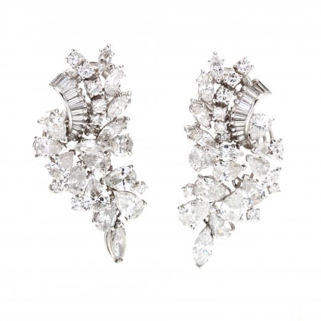 platinum-and-diamond-earrings