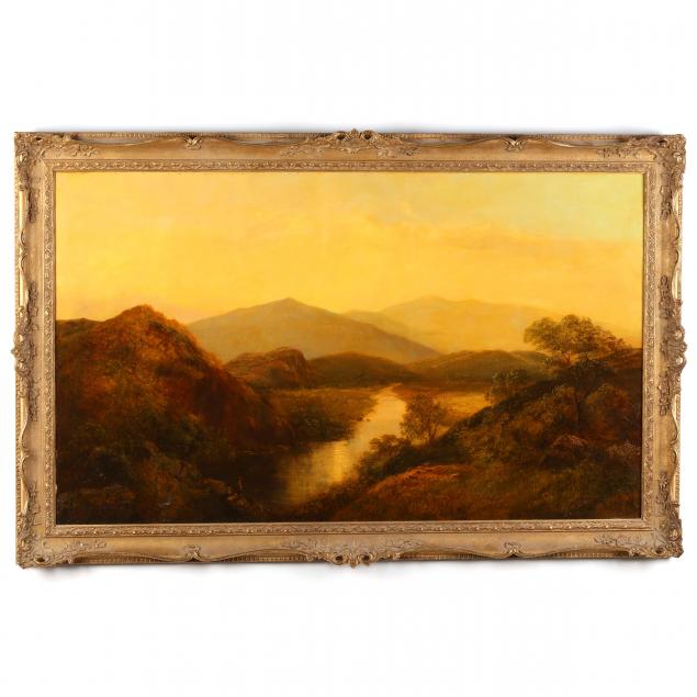english-landscape-of-a-river-valley-at-sunset