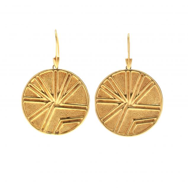 gold-disc-earrings-lalaounis